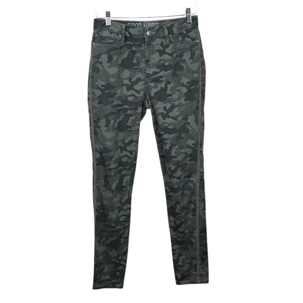 Good Hart‎ by Matilda Jane Women Green Denham Twill Camo Pants Sz 4 EUC